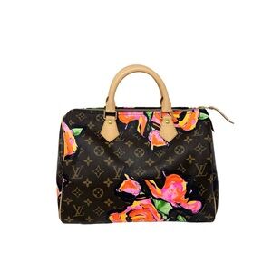 Louis Vuitton Speedy 30 Monogram Stephen Sprouse Graffiti Roses Limited Edition
